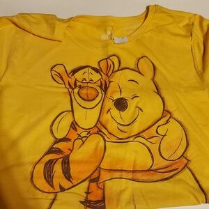Hybrid Apparel Yellow Kids Shirt with Winnie the Pooh and Tigger